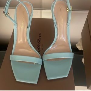 Gianvito Rossi Vernice Ribbon Sandal